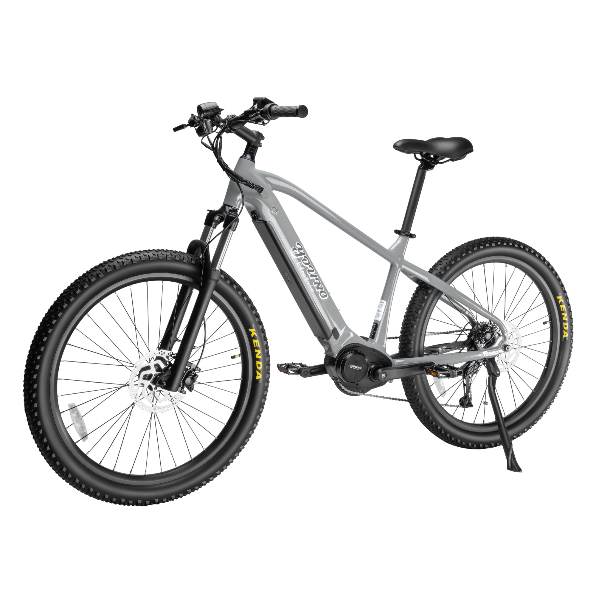 Young Electric E-Dualride Step-Over Hardtail Electric Bike — 500W Motor, 110 Nm Torque, 28 MPH Top Speed, 70-Mile Range, Shimano 9-Speed, Model# 22802012GY